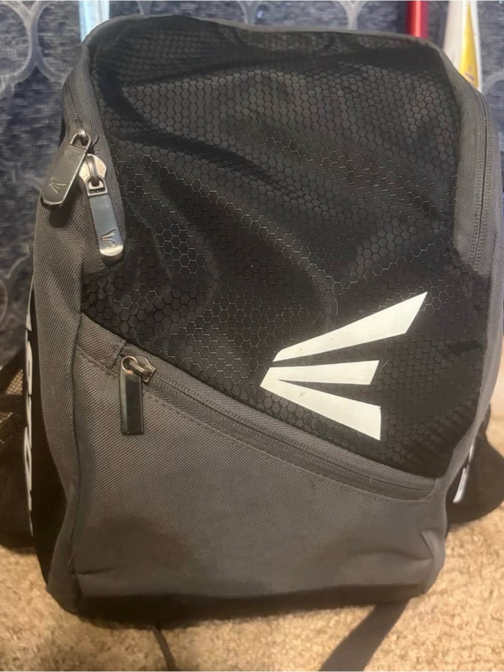 Easton Black and Gray Bat Bag